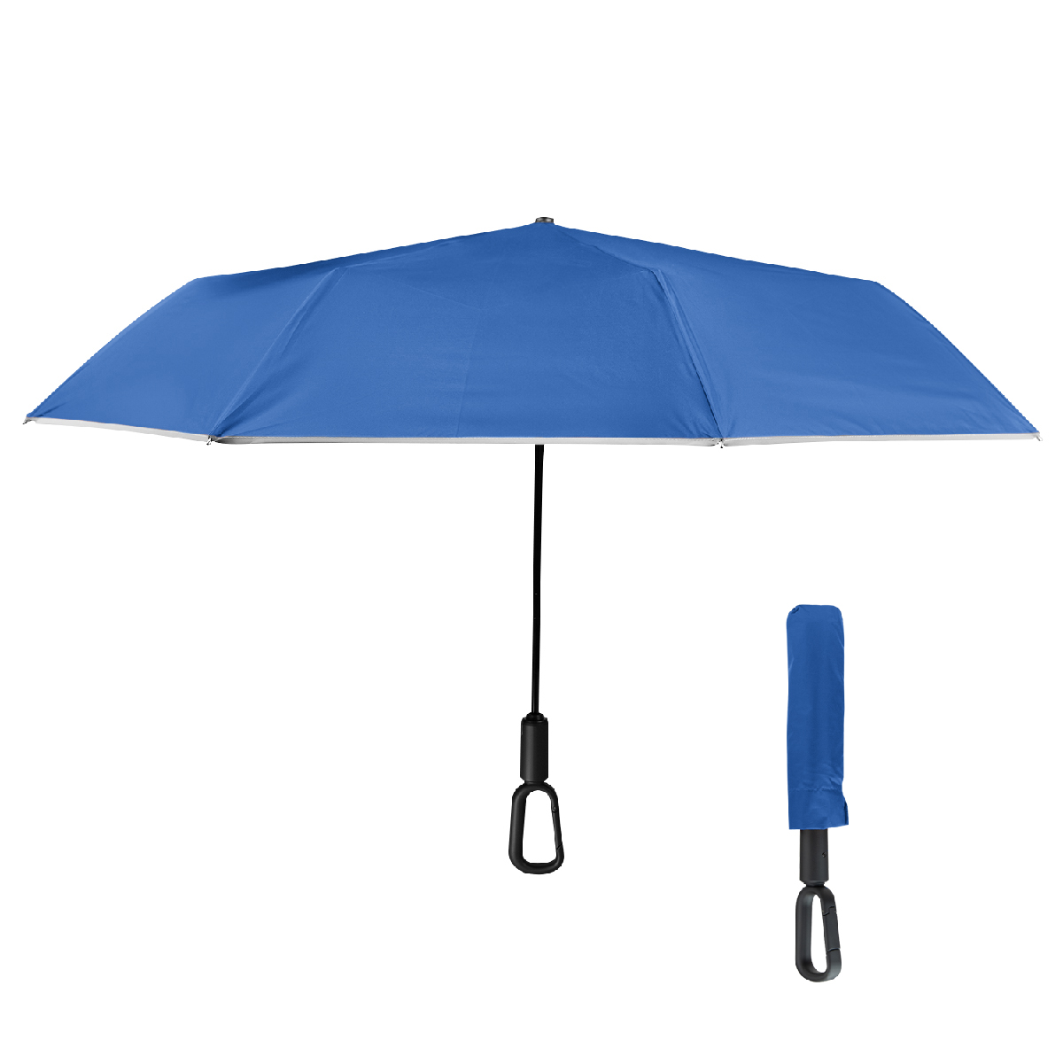 Picture of 46" Arc Reflective Umbrella With Carabiner Handle