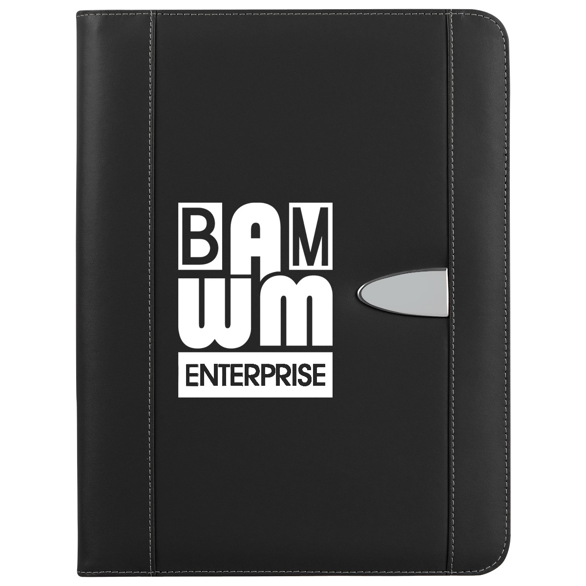 Picture of Eclipse Bonded Leather Zippered Portfolio With Calculator