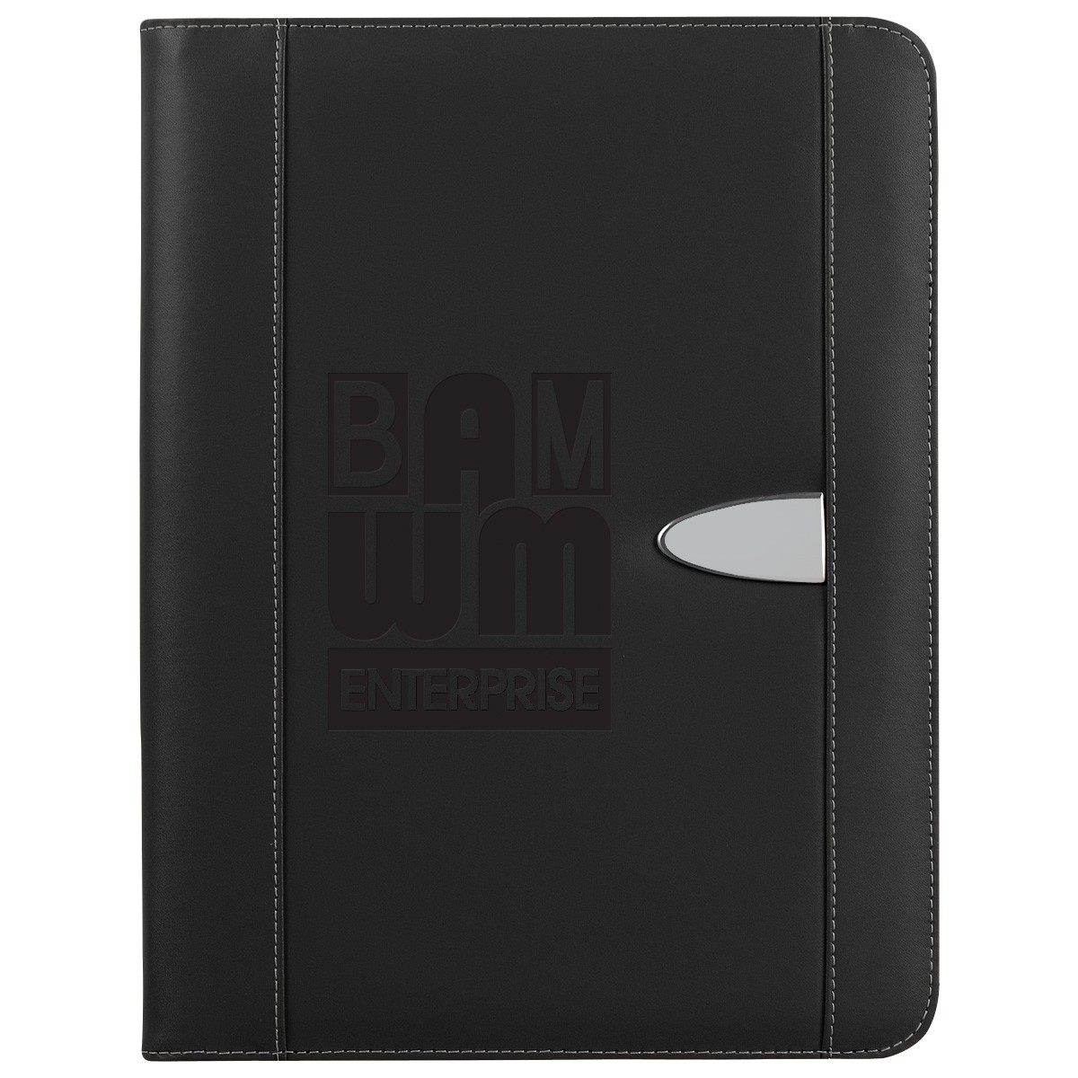 Picture of Eclipse Bonded Leather Zippered Portfolio With Calculator
