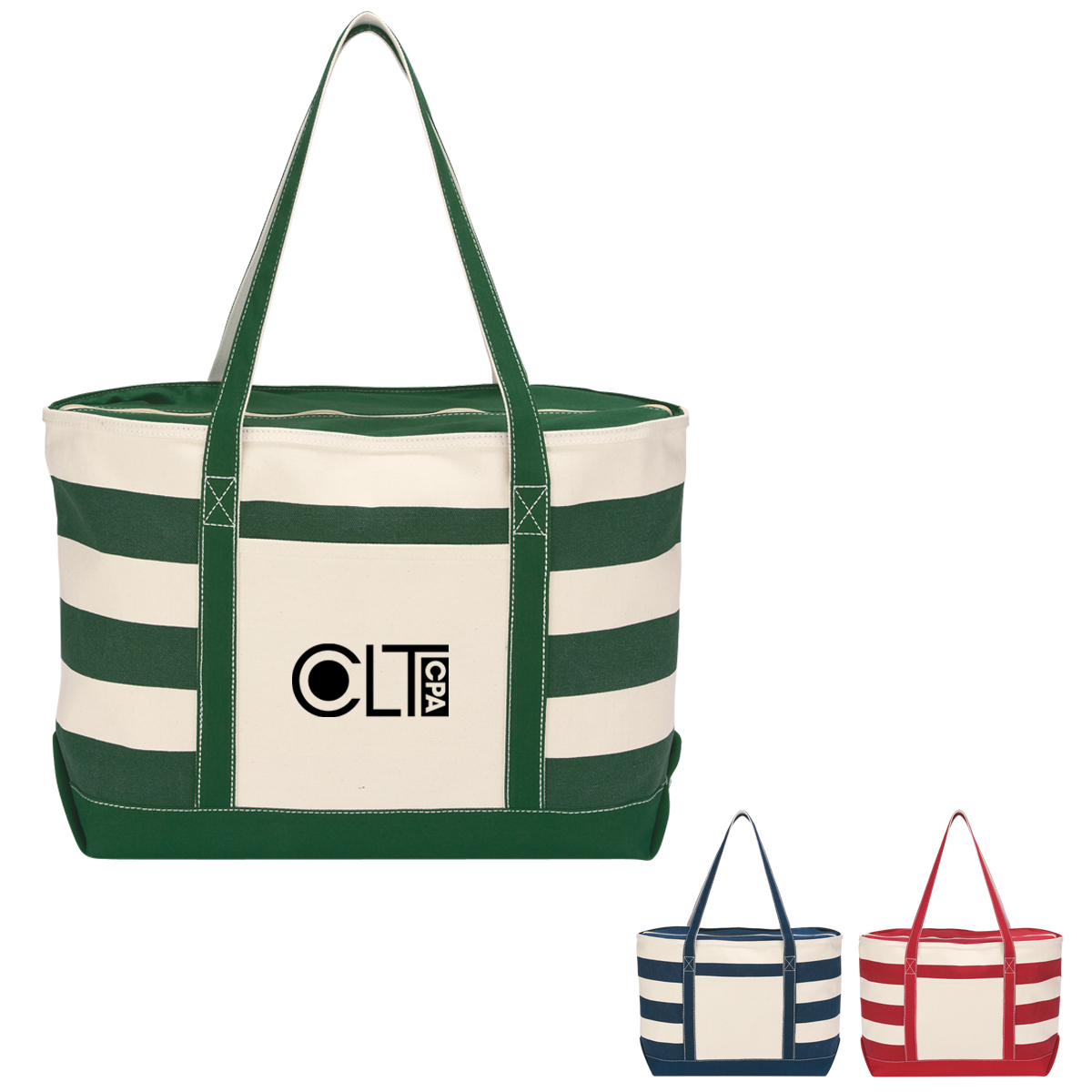 Picture of 18 Oz. Cotton Canvas Nautical Tote Bag