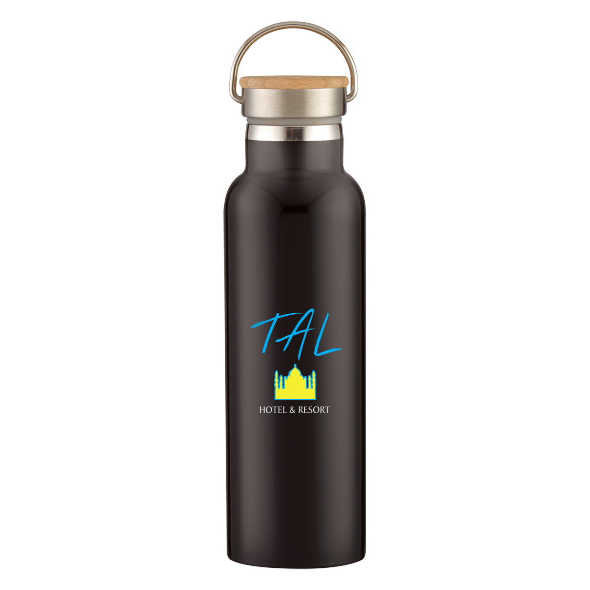 Picture of 21 Oz. Tipton Recycled Stainless Steel Bottle With Bamboo Lid