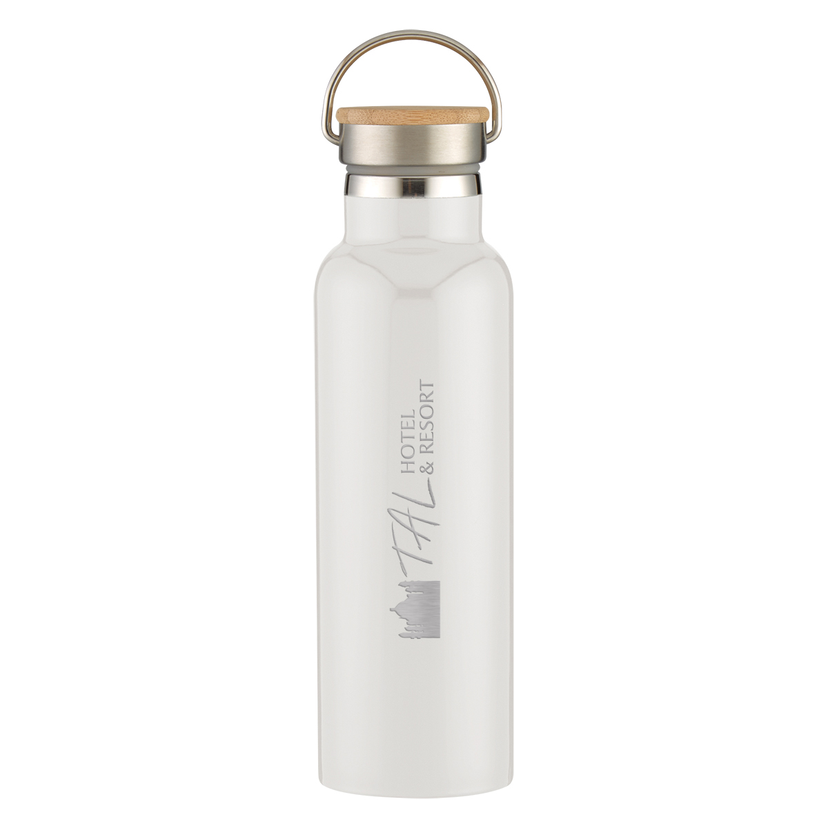 Picture of 21 Oz. Tipton Recycled Stainless Steel Bottle With Bamboo Lid