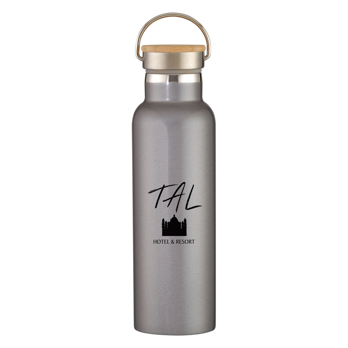 Picture of 21 Oz. Tipton Recycled Stainless Steel Bottle With Bamboo Lid