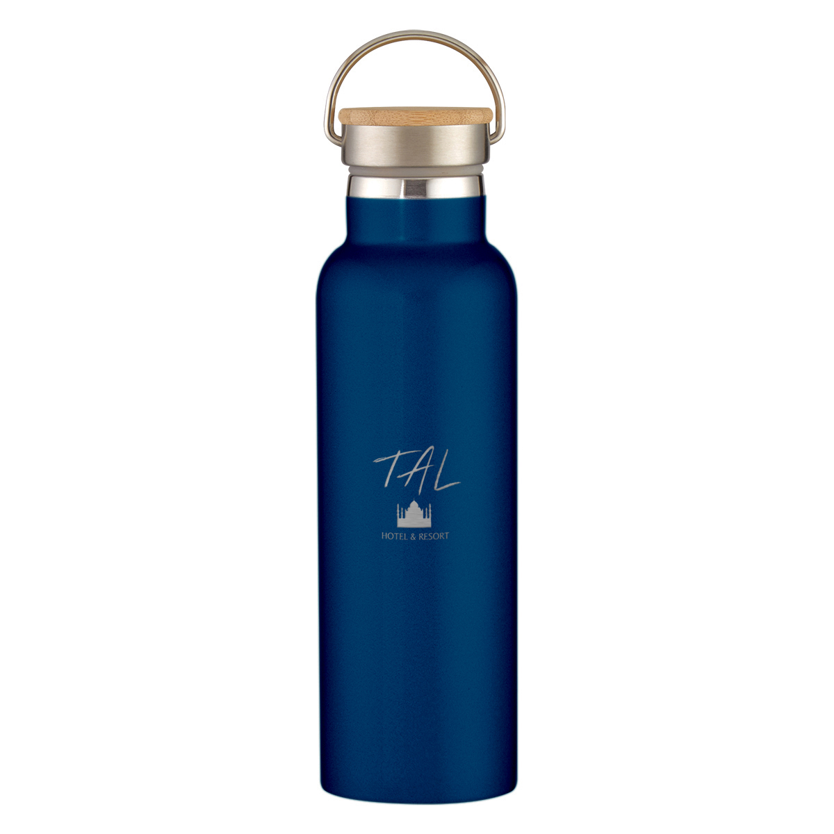 Picture of 21 Oz. Tipton Recycled Stainless Steel Bottle With Bamboo Lid