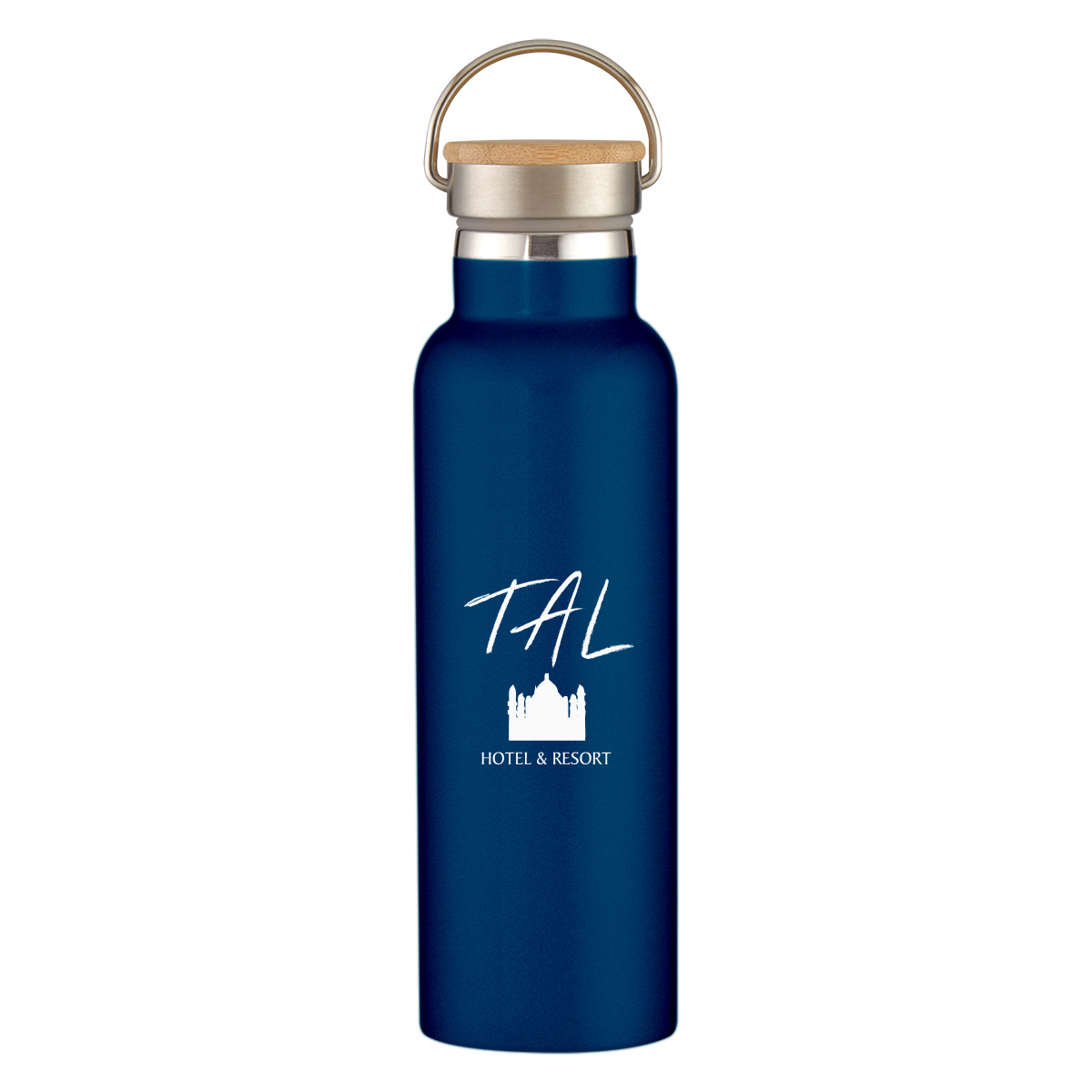 Picture of 21 Oz. Tipton Recycled Stainless Steel Bottle With Bamboo Lid