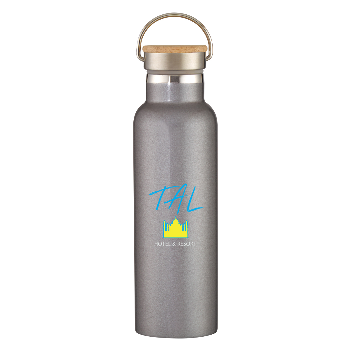 Picture of 21 Oz. Tipton Recycled Stainless Steel Bottle With Bamboo Lid