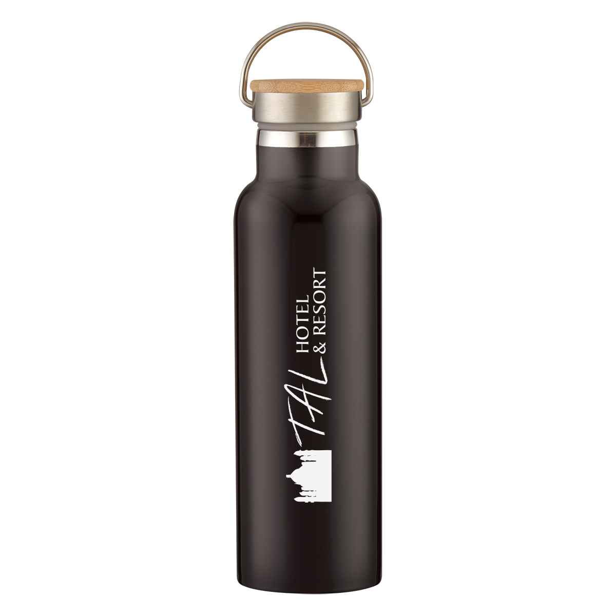 Picture of 21 Oz. Tipton Recycled Stainless Steel Bottle With Bamboo Lid