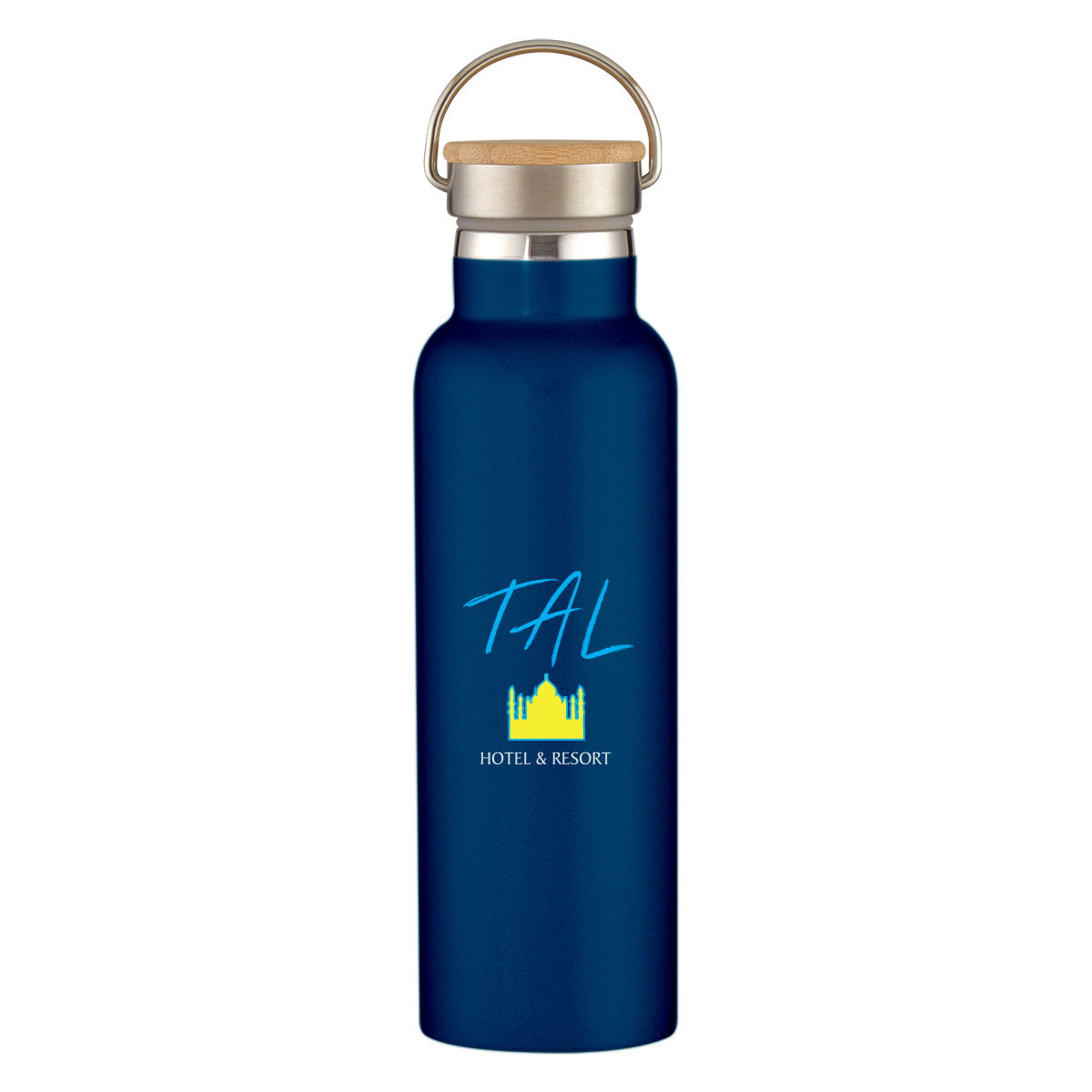 Picture of 21 Oz. Tipton Recycled Stainless Steel Bottle With Bamboo Lid