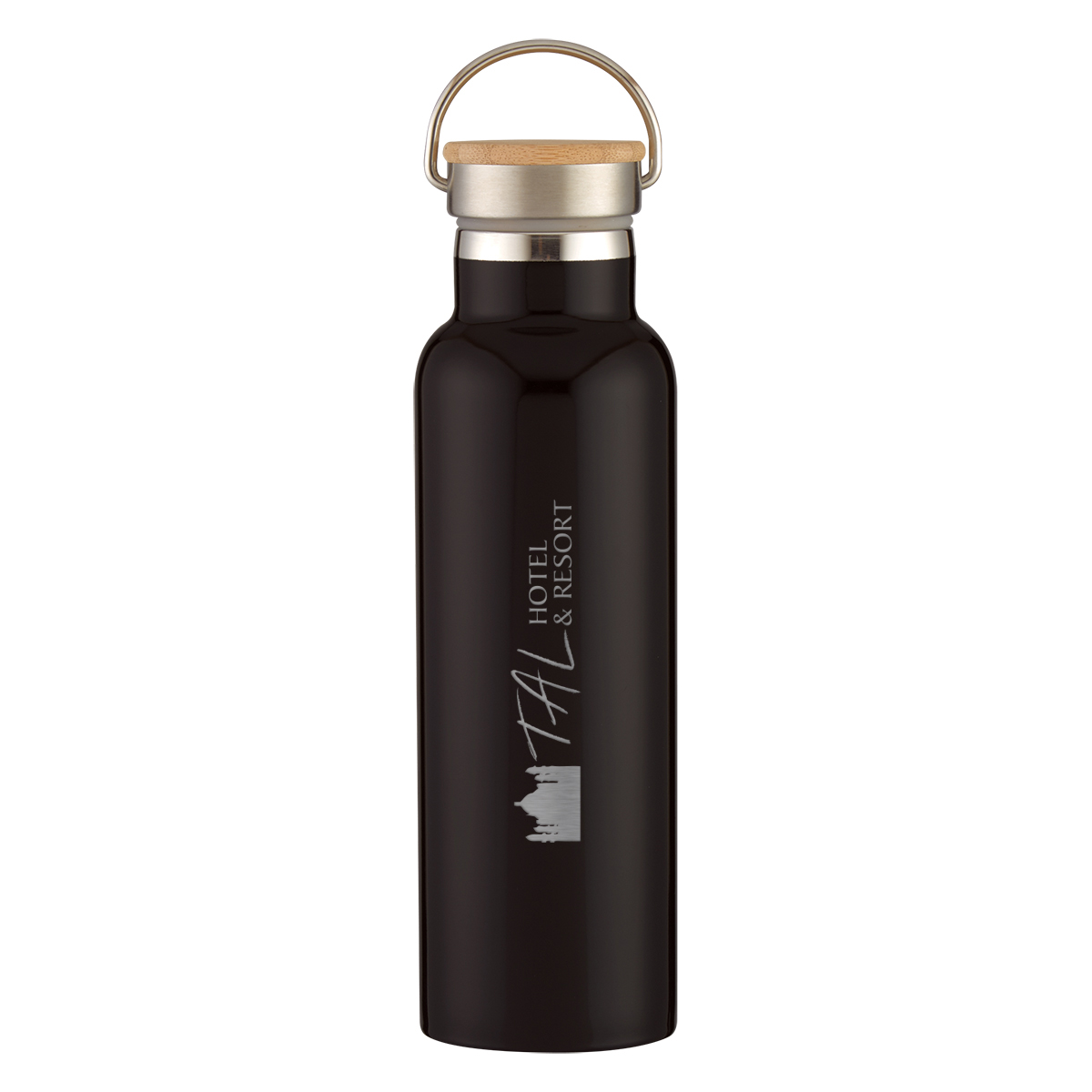 Picture of 21 Oz. Tipton Recycled Stainless Steel Bottle With Bamboo Lid