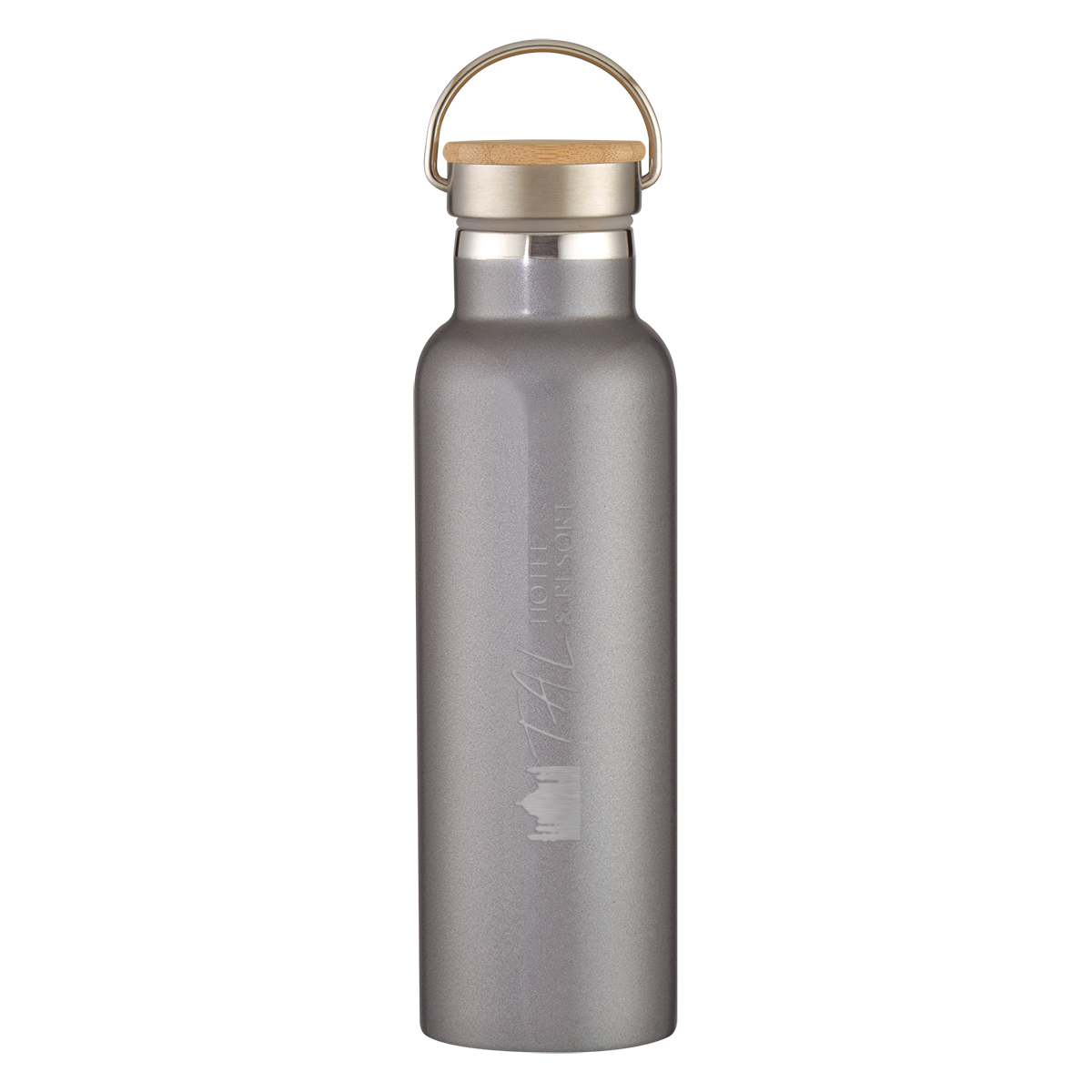 Picture of 21 Oz. Tipton Recycled Stainless Steel Bottle With Bamboo Lid
