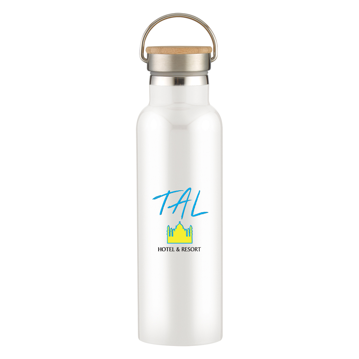 Picture of 21 Oz. Tipton Recycled Stainless Steel Bottle With Bamboo Lid