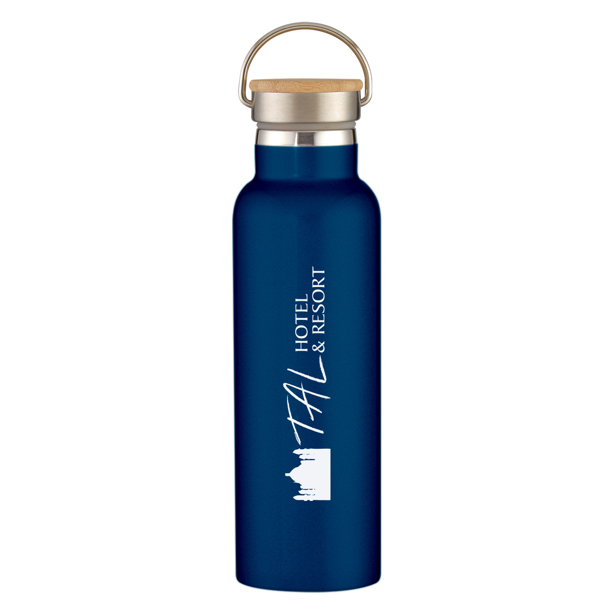 Picture of 21 Oz. Tipton Recycled Stainless Steel Bottle With Bamboo Lid