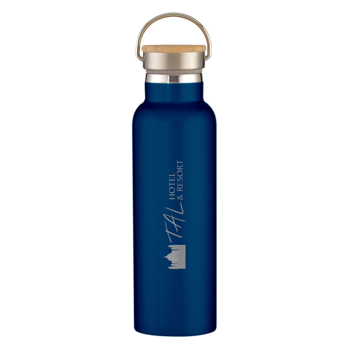 Picture of 21 Oz. Tipton Recycled Stainless Steel Bottle With Bamboo Lid