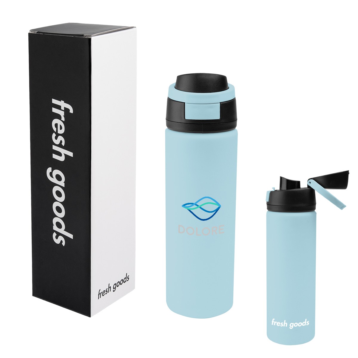 Picture of Fresh Goods 24 Oz. Pop Sip Recycled Stainless Steel Bottle