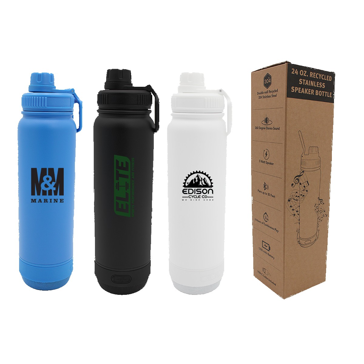 Picture of 24 oz. Recycled Stainless Speaker Bottle
