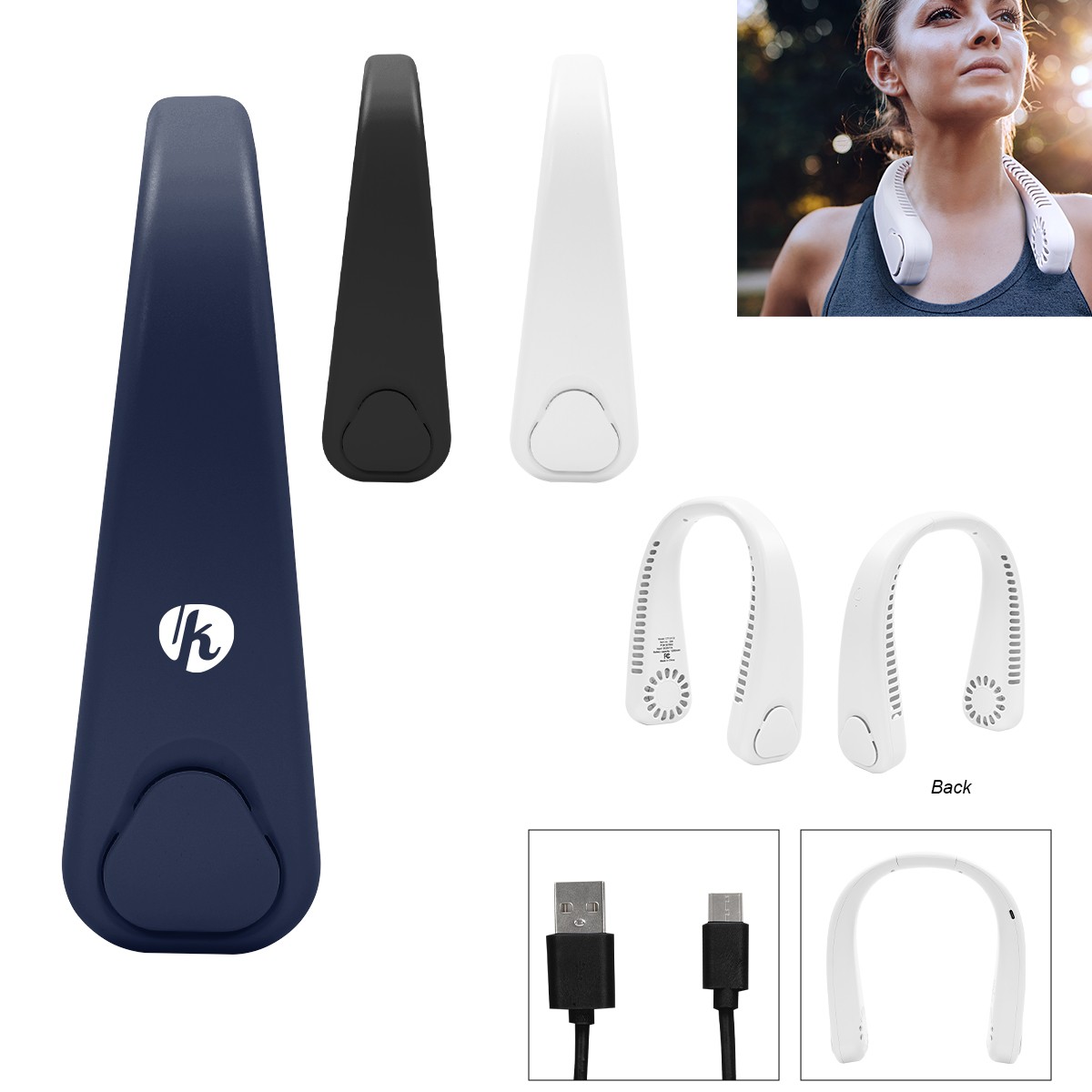 Picture of Hands-free Rechargeable Neck Fan 2.0