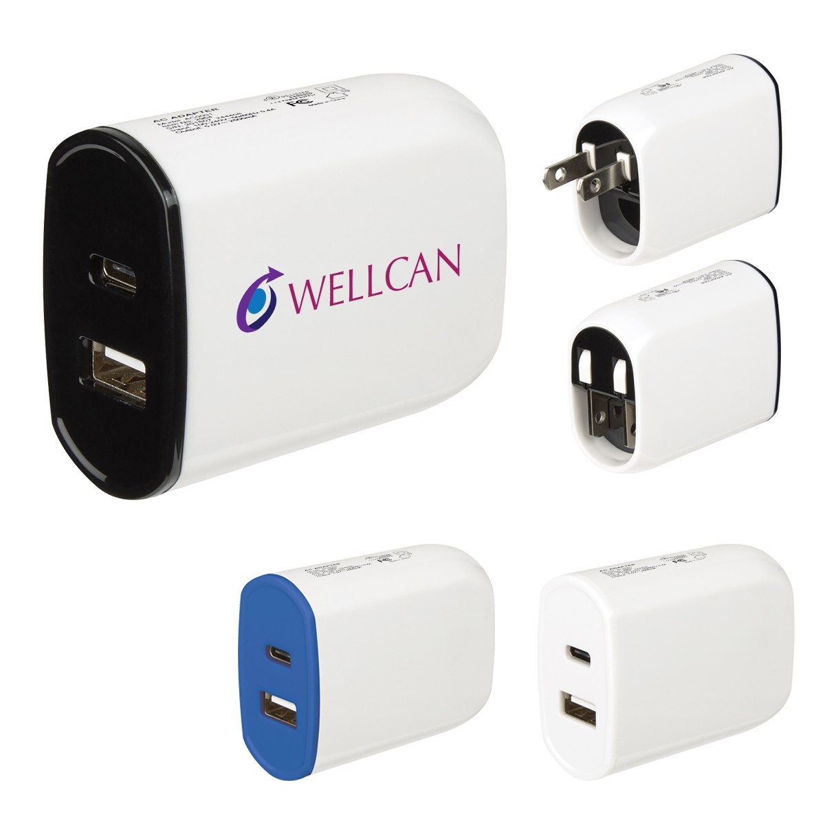 Picture of Ul Listed 2-in-1 Usb Type-c Wall Adapter