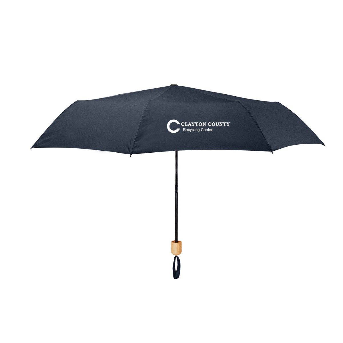Picture of 41" Arc Umbrella With 100% Rpet Canopy & Bamboo Handle
