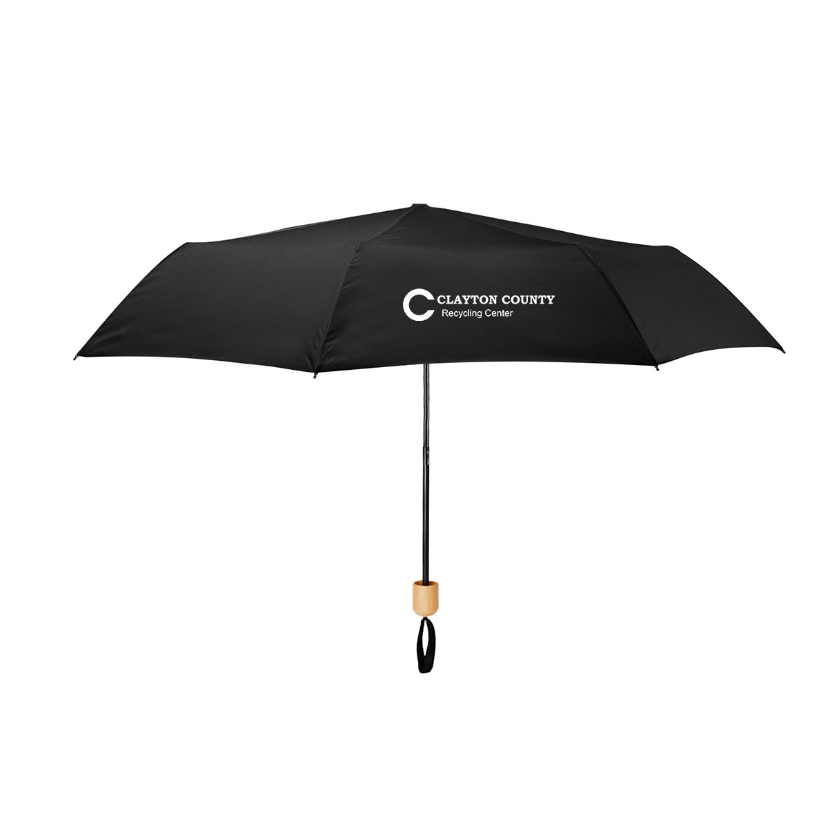 Picture of 41" Arc Umbrella With 100% Rpet Canopy & Bamboo Handle