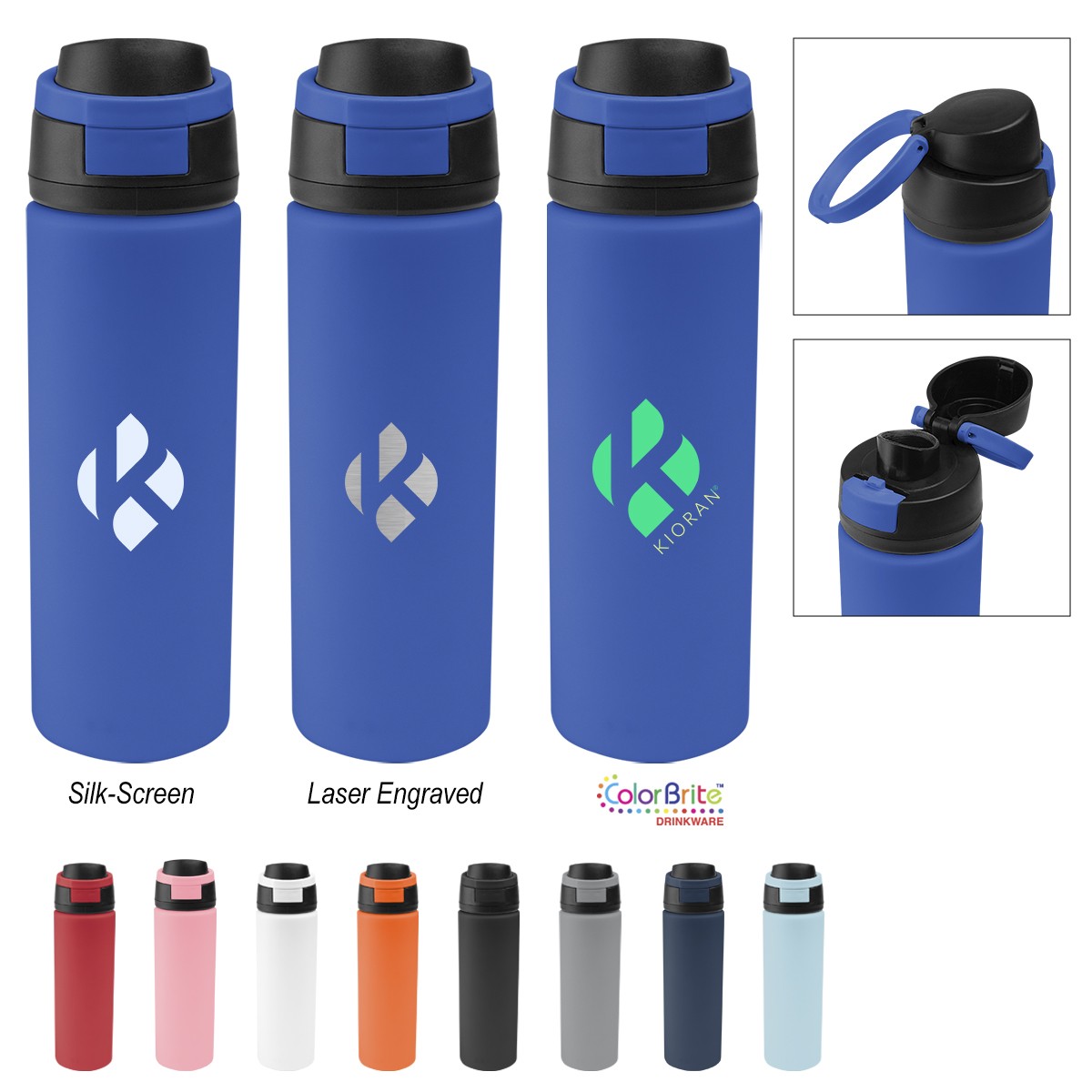 Picture of 24 Oz. Pop Sip Recycled Stainless Steel Bottle