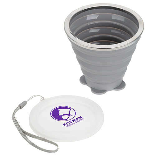 Picture of Groove 9 oz Collapsible Silicone Cup with Lid