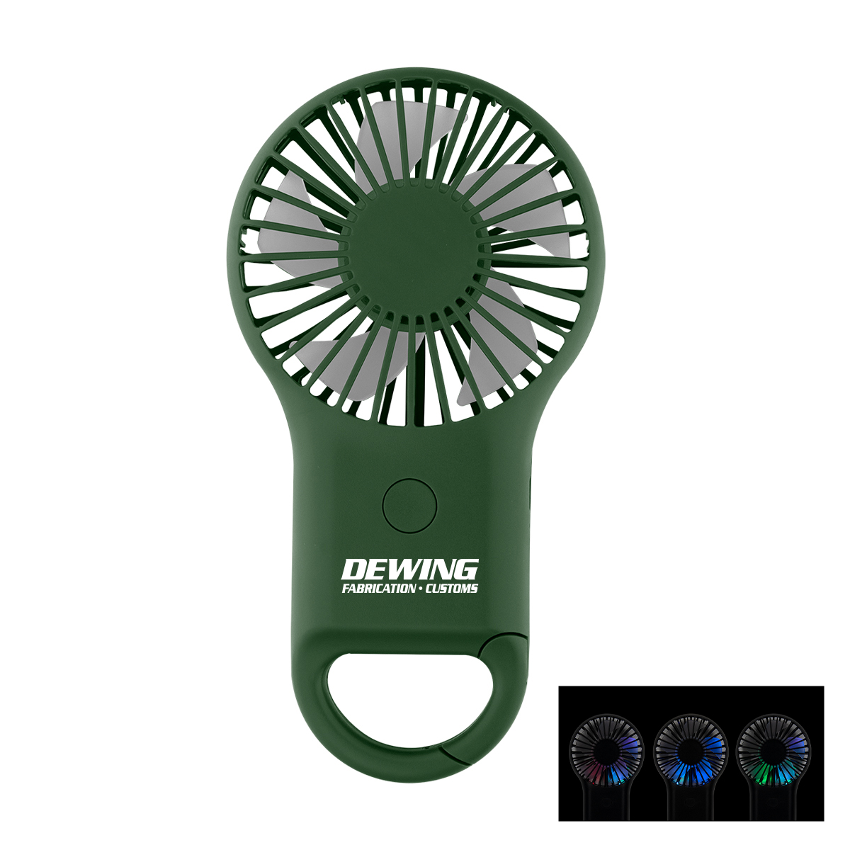 Picture of Rechargeable Handheld Fan With Carabiner 2.0