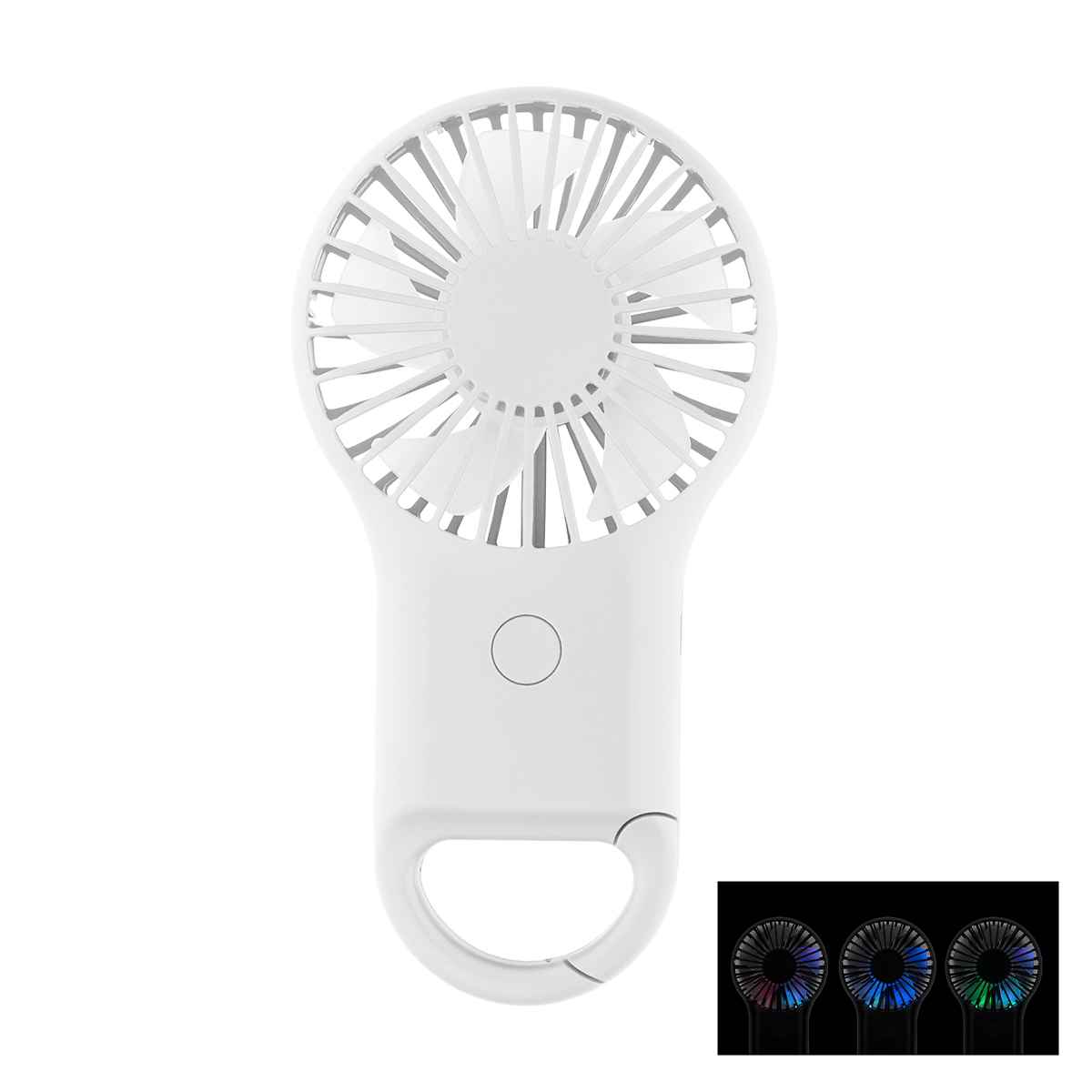 Picture of Rechargeable Handheld Fan With Carabiner 2.0