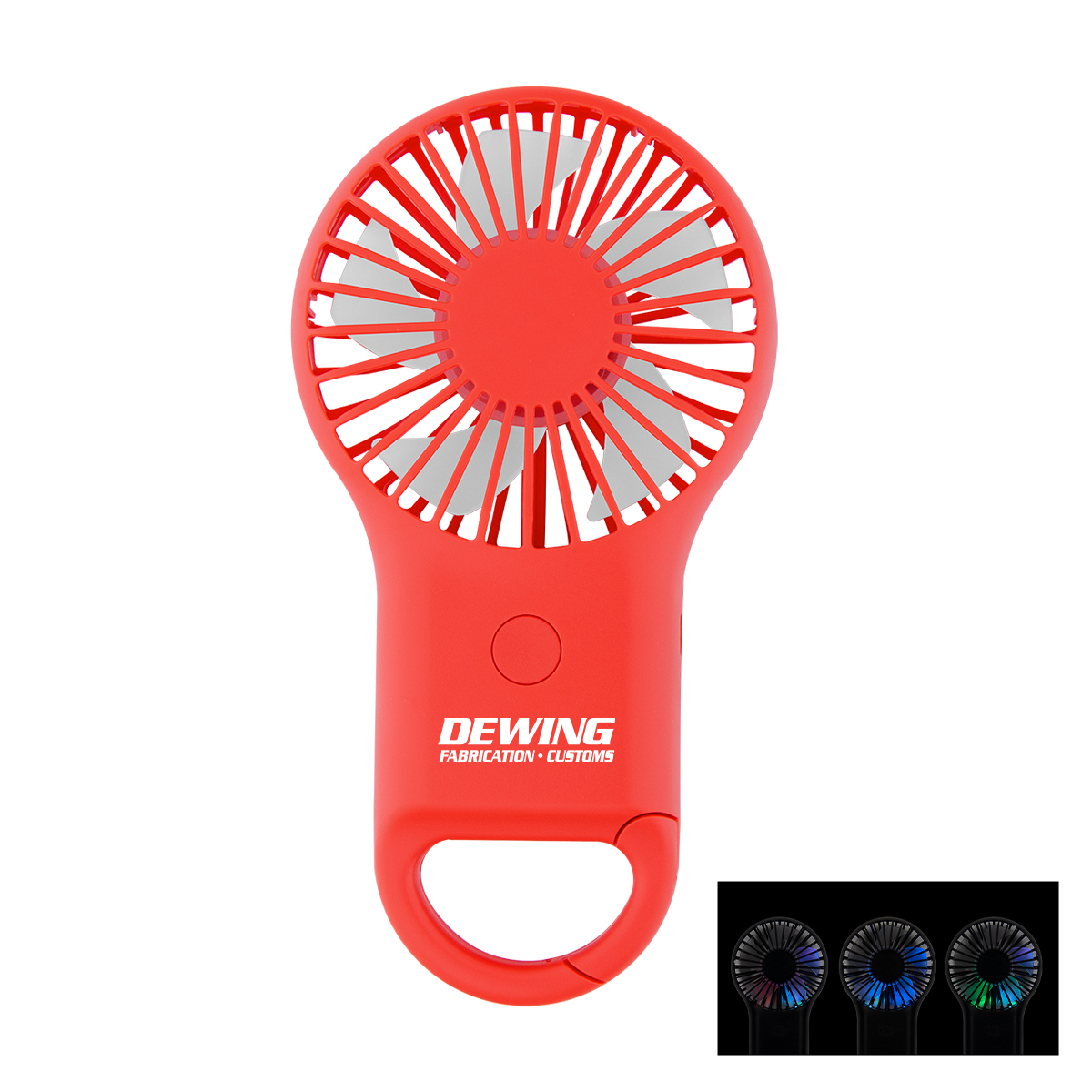 Picture of Rechargeable Handheld Fan With Carabiner 2.0