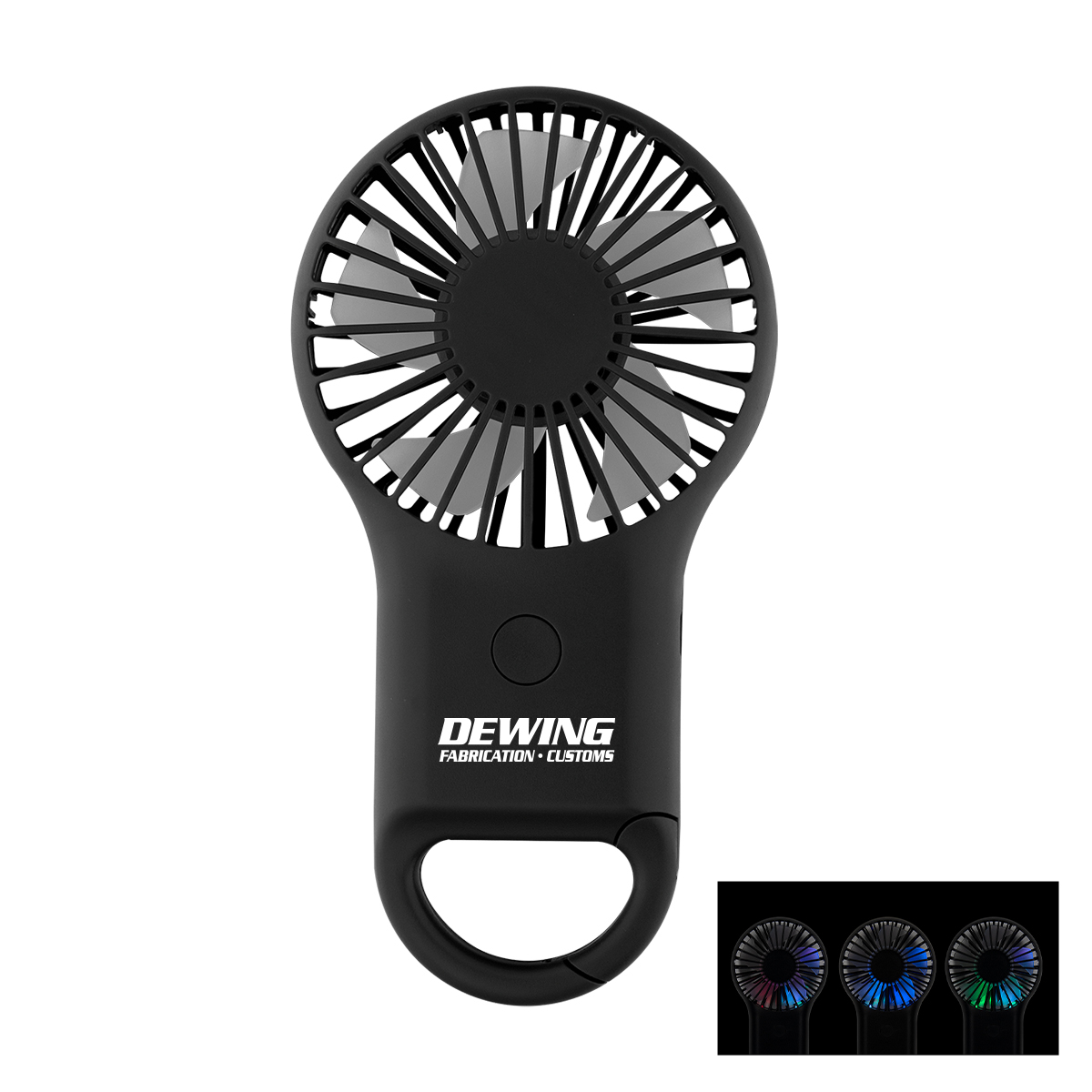 Picture of Rechargeable Handheld Fan With Carabiner 2.0