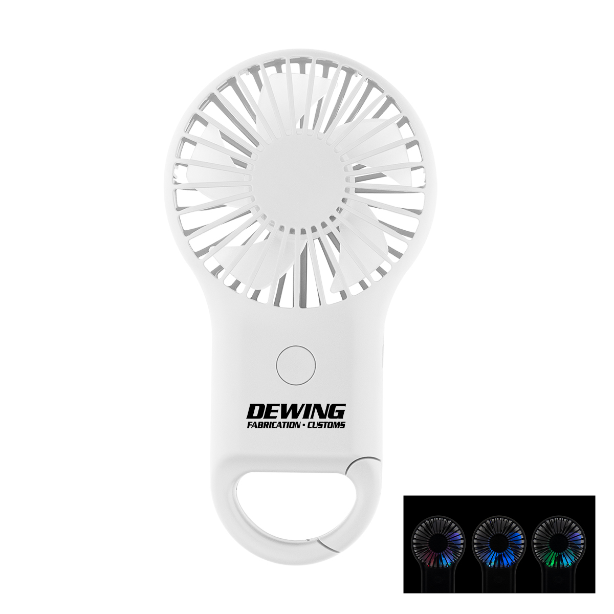 Picture of Rechargeable Handheld Fan With Carabiner 2.0