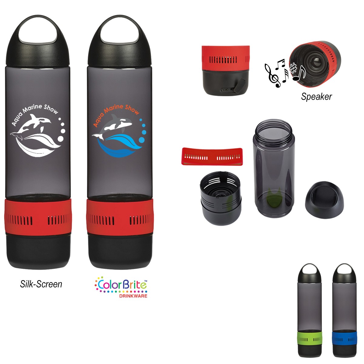 Picture of 16 Oz. Tritan™ Rumble Bottle With Speaker