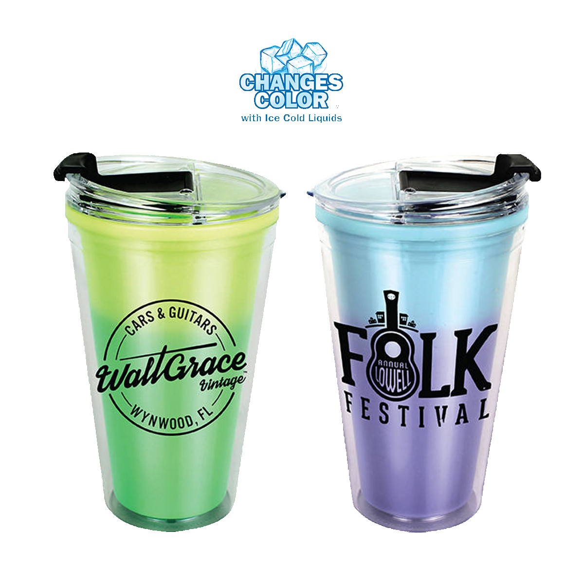 Picture of 16 Oz. Mood Victory Acrylic Cup w/Flip Top Lid