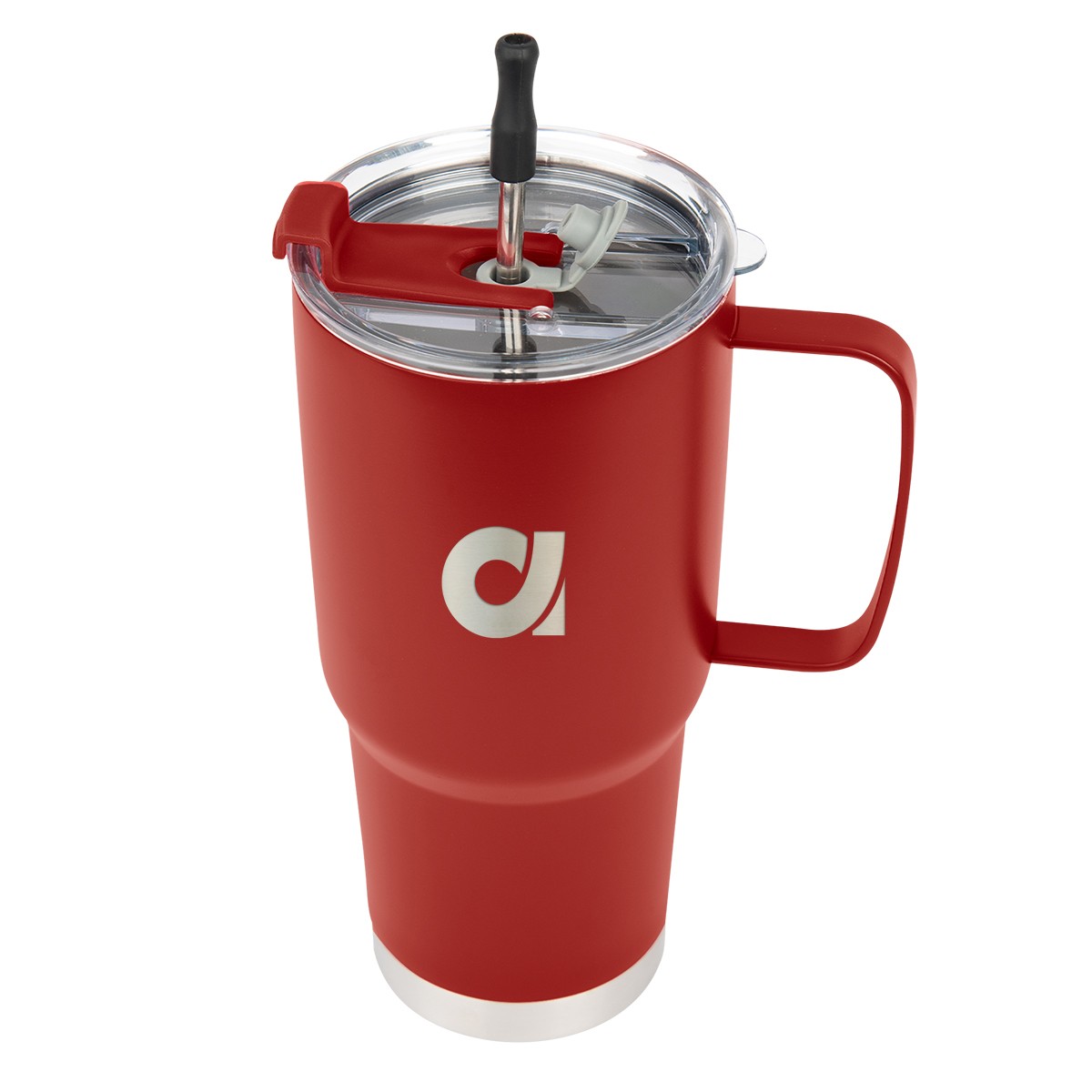 Picture of 30 Oz. Lisbon Stainless Steel Tumbler With Straw
