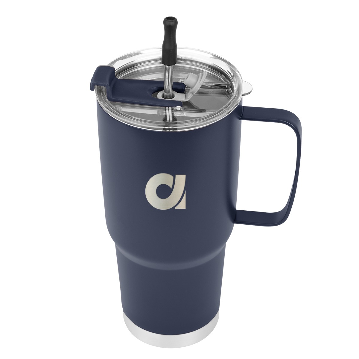 Picture of 30 Oz. Lisbon Stainless Steel Tumbler With Straw