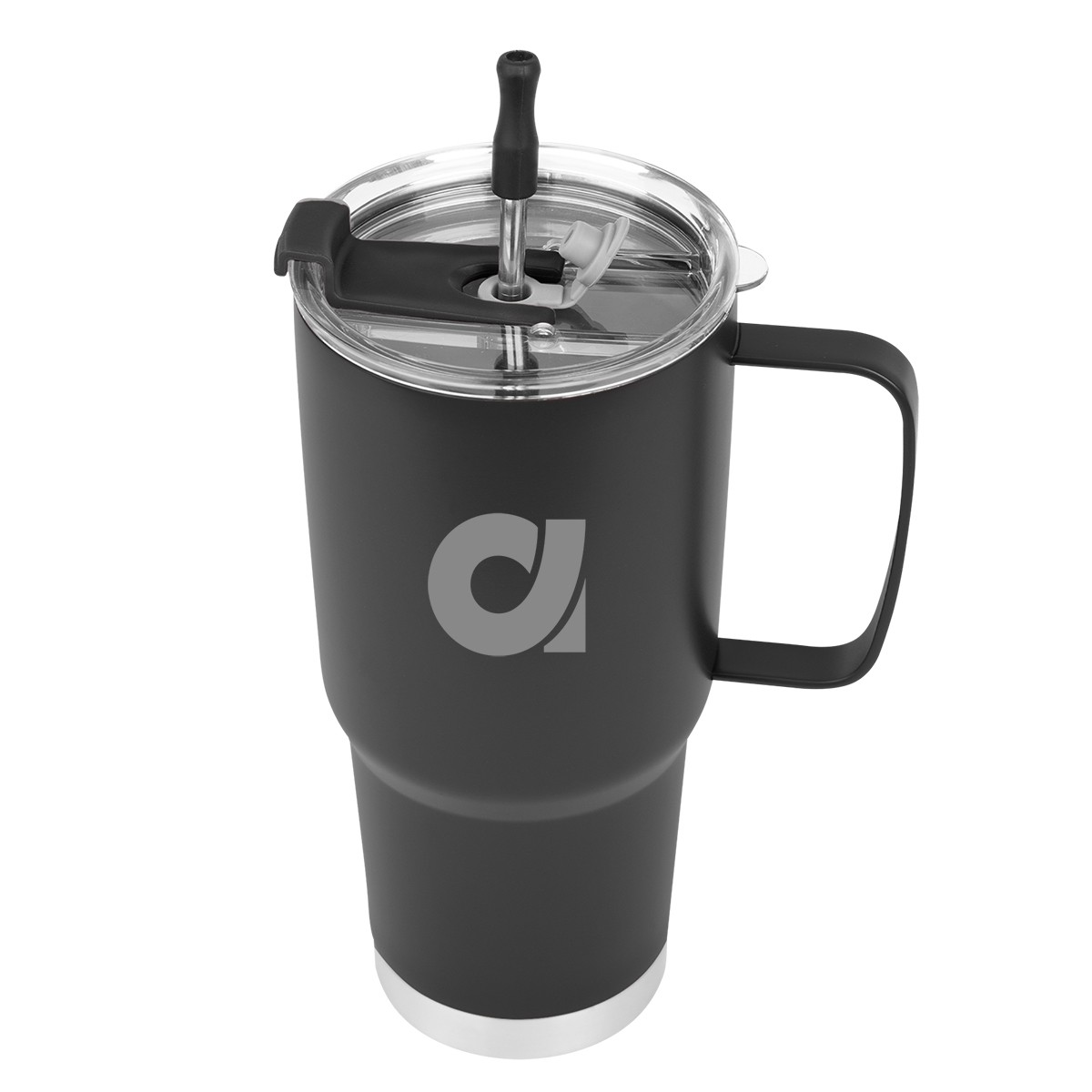 Picture of 30 Oz. Lisbon Stainless Steel Tumbler With Straw