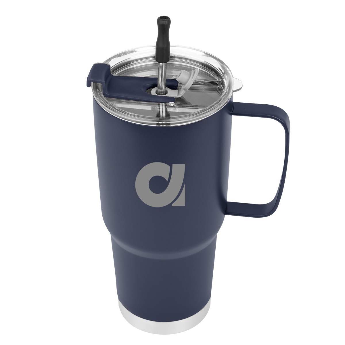Picture of 30 Oz. Lisbon Stainless Steel Tumbler With Straw