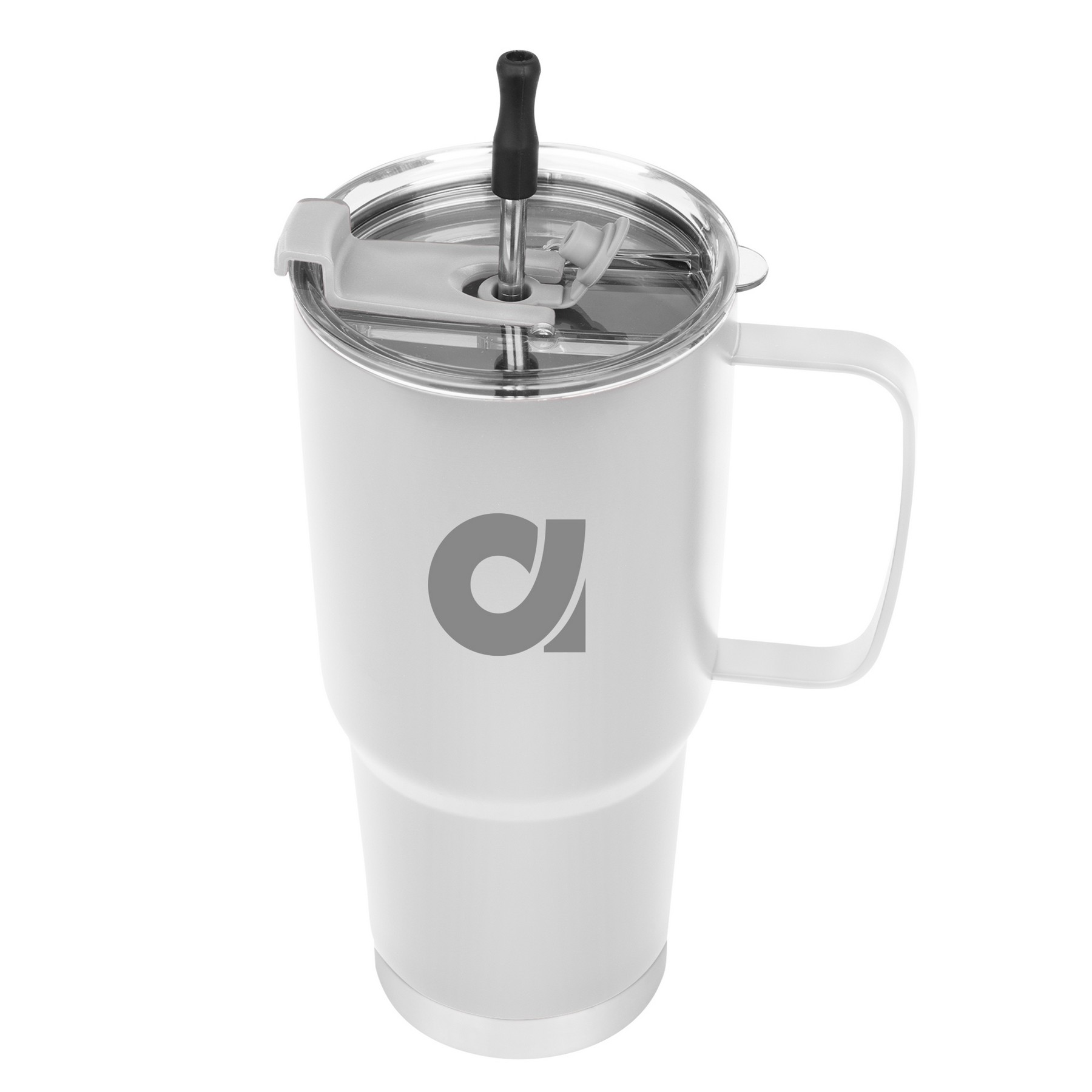 Picture of 30 Oz. Lisbon Stainless Steel Tumbler With Straw
