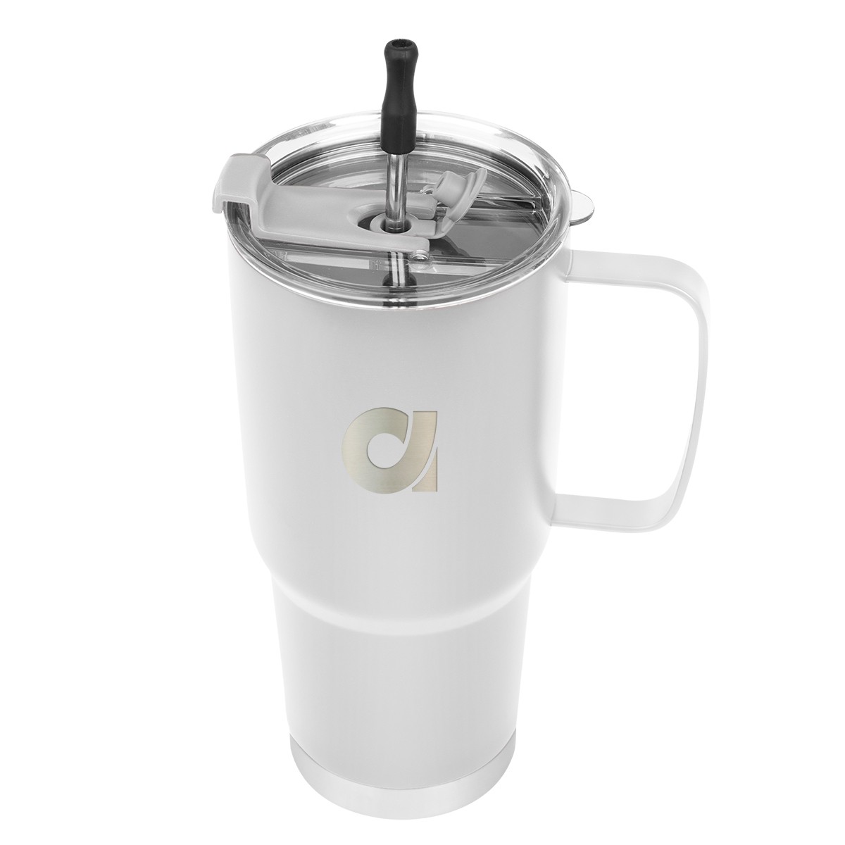 Picture of 30 Oz. Lisbon Stainless Steel Tumbler With Straw