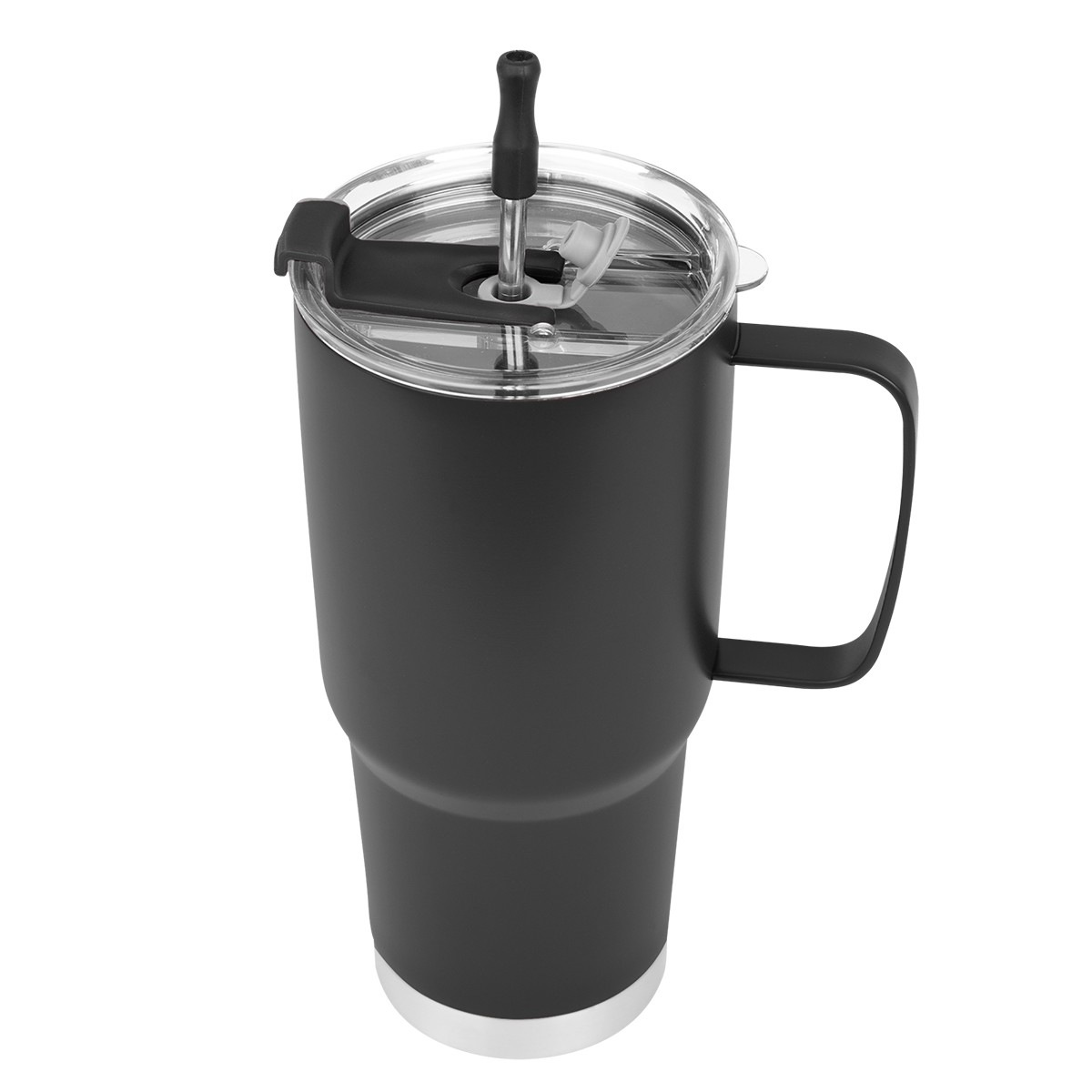 Picture of 30 Oz. Lisbon Stainless Steel Tumbler With Straw