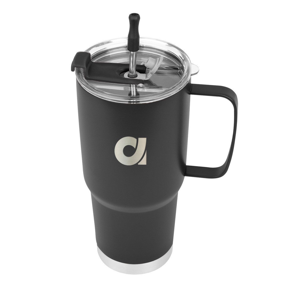 Picture of 30 Oz. Lisbon Stainless Steel Tumbler With Straw