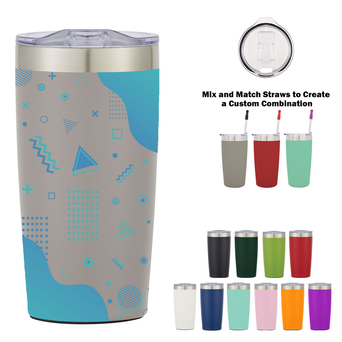 Picture of 20 Oz. Full Color Two-tone Himalayan Tumbler