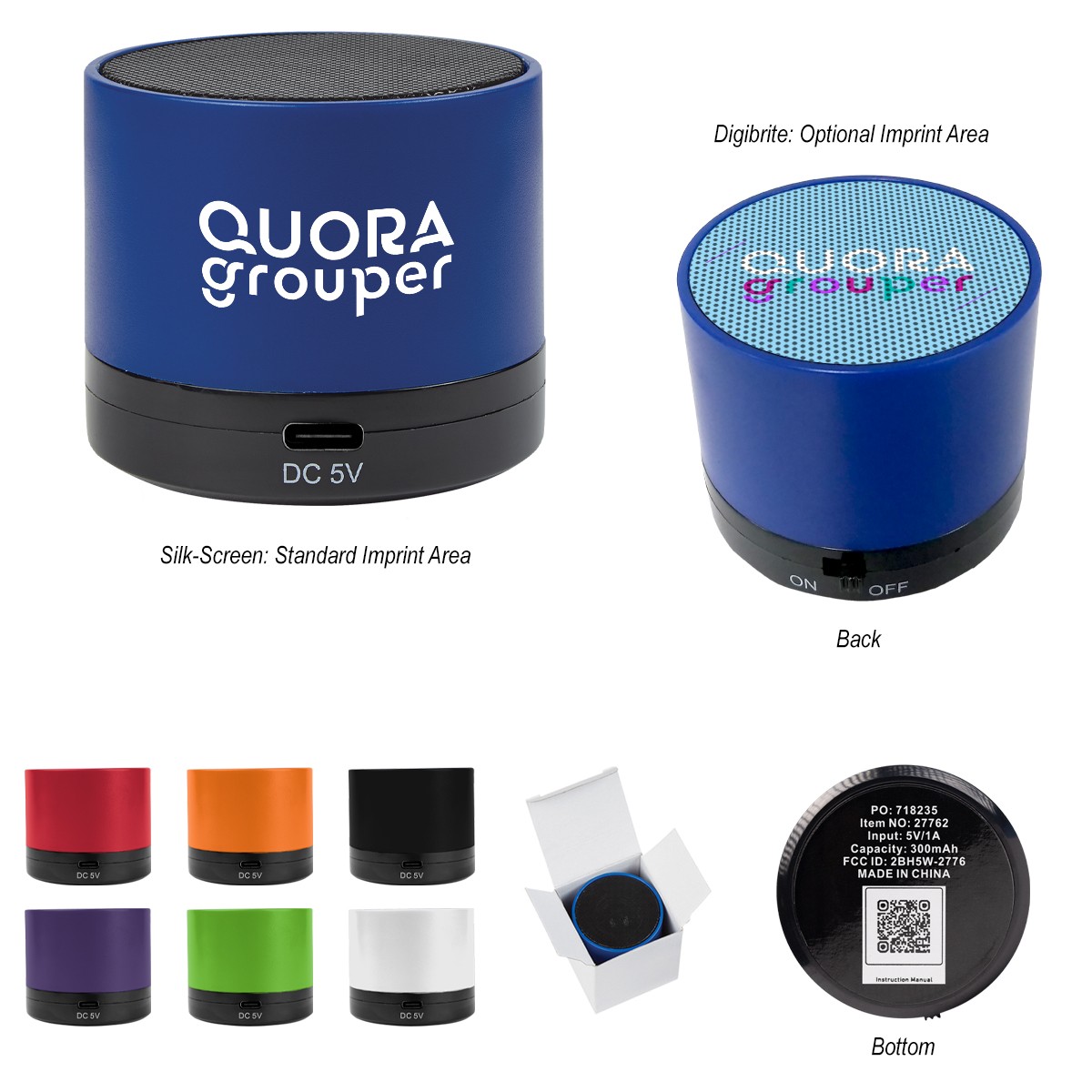 Picture of Wireless Mini Cylinder Speaker 2.0
