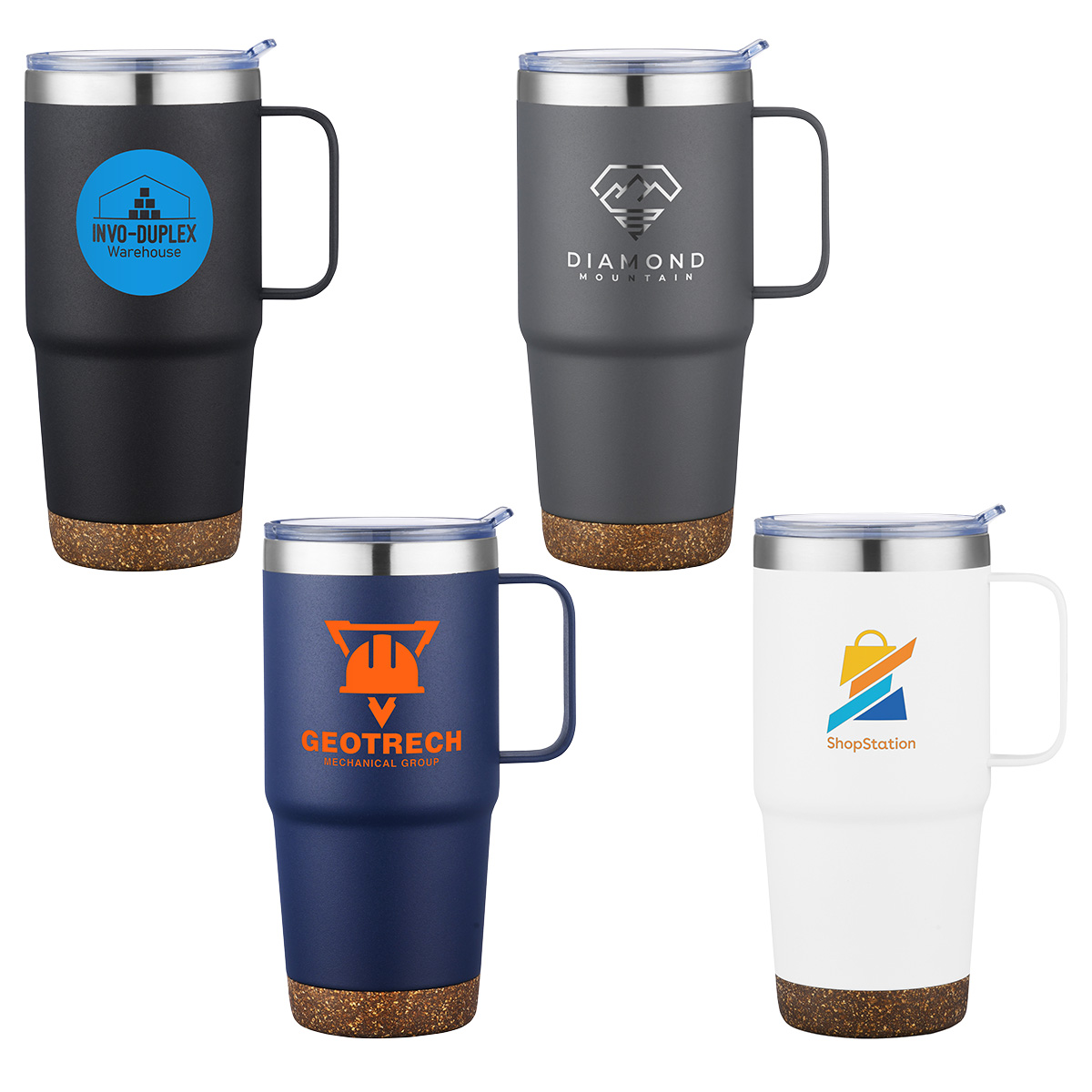 Picture of Cortina 24 oz Vacuum Insulated Travel Mug with Cork Base