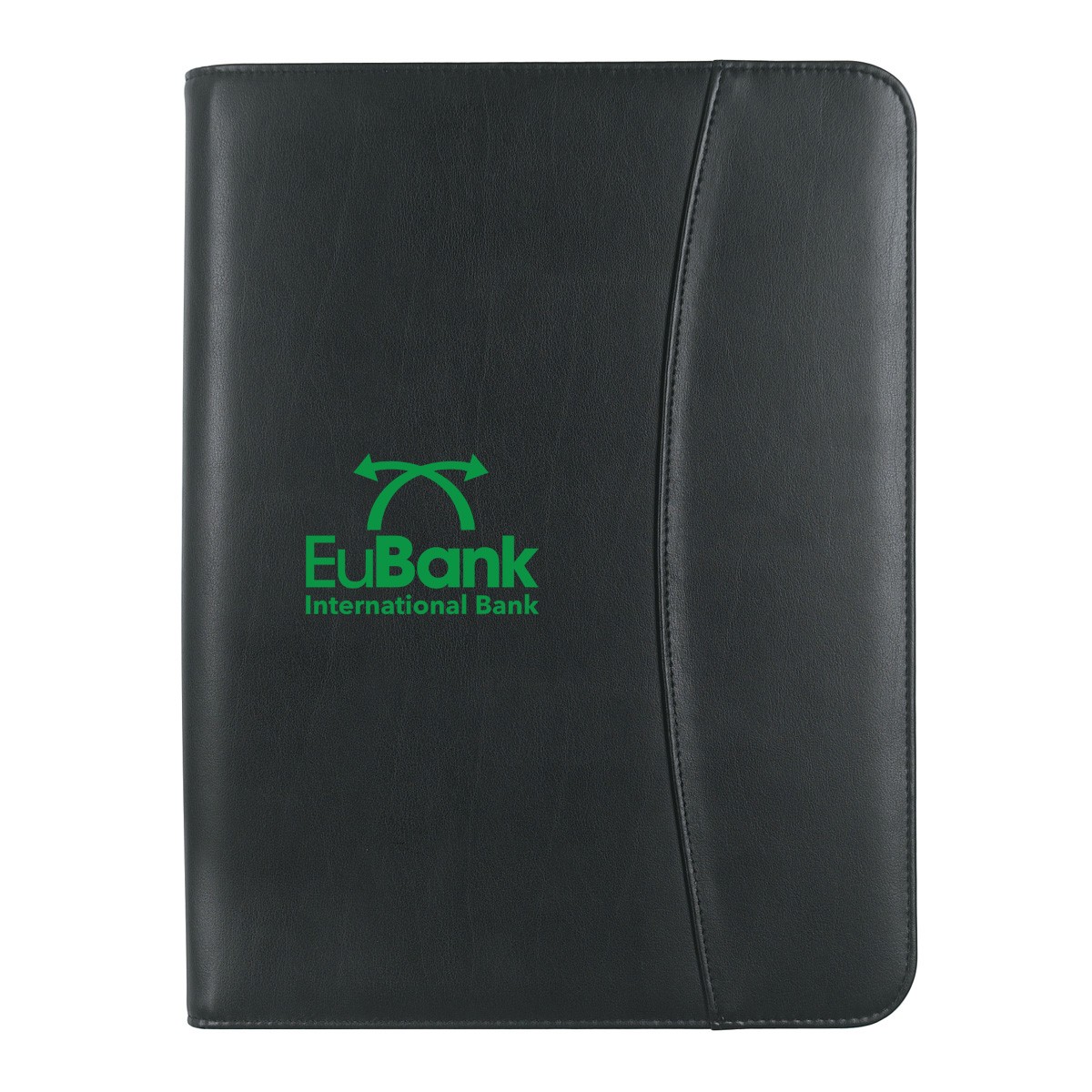 Picture of Leather Look 8 ½" X 11" Zippered Portfolio With Calculator