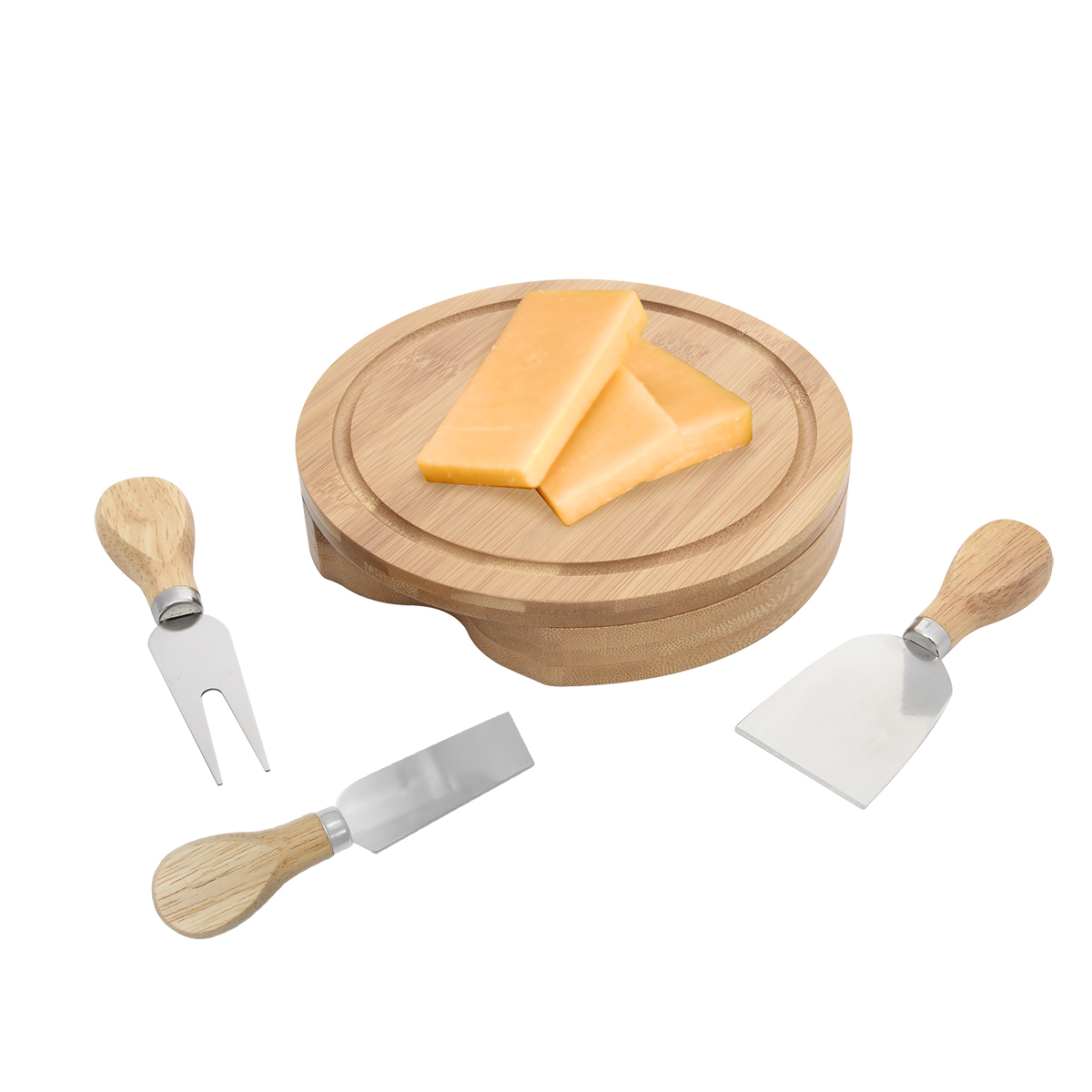 Picture of 3-piece Bamboo Cheese Server Kit