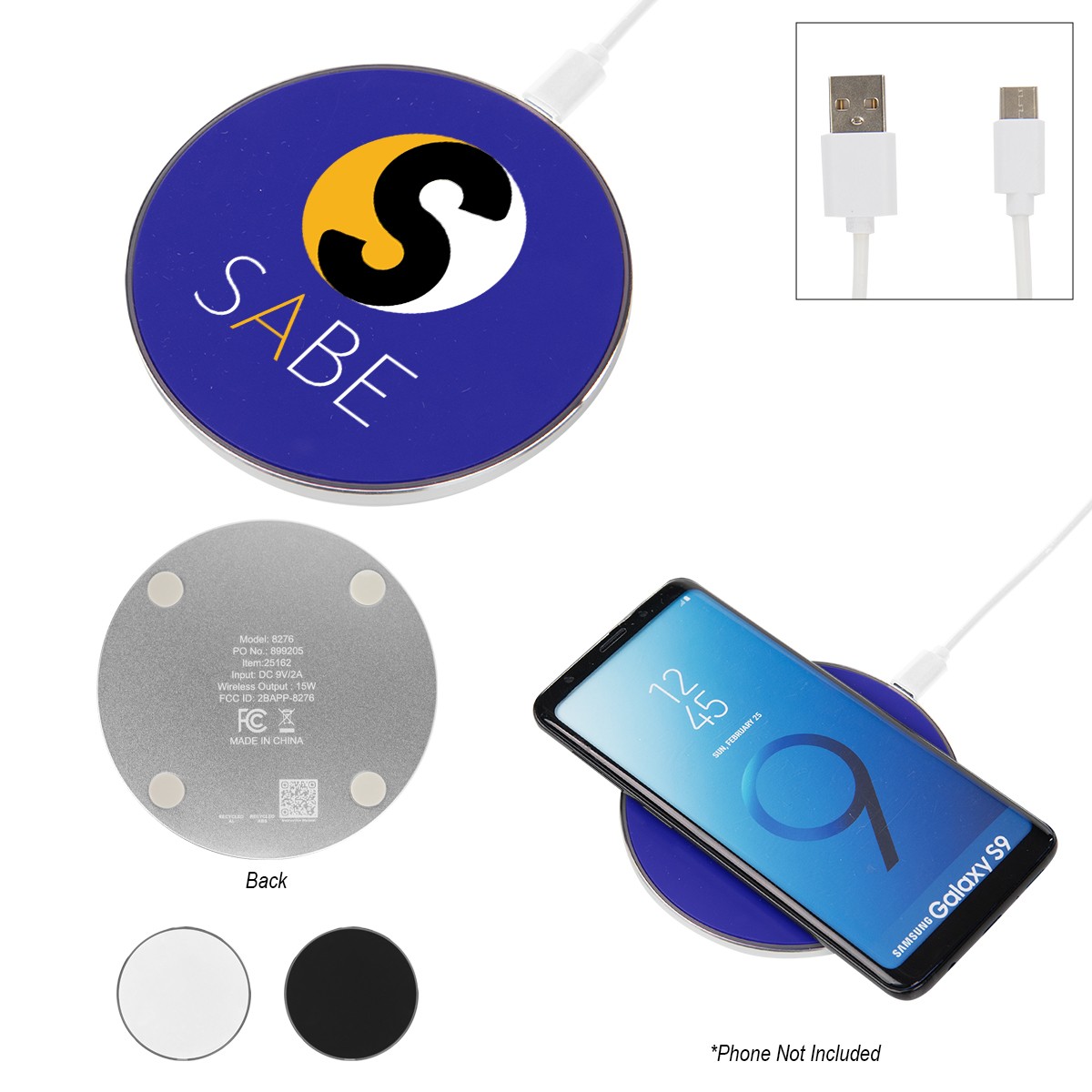 Picture of 15w Recycled Aluminum Wireless Charger