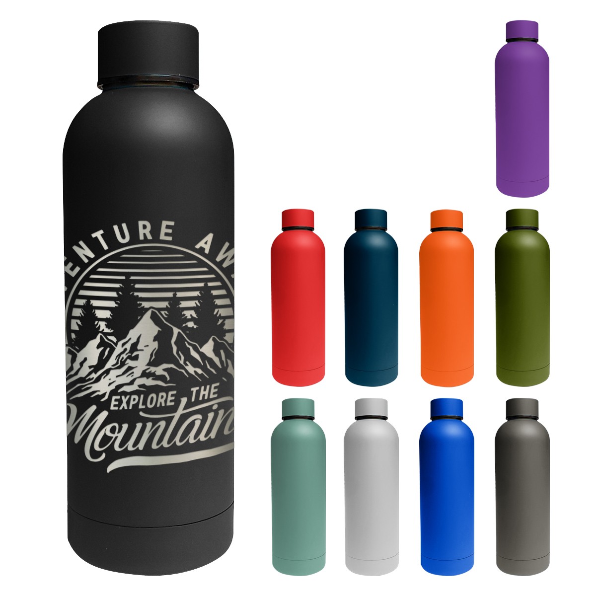 Picture of 17 Oz. Full Laser Blair Stainless Steel Bottle