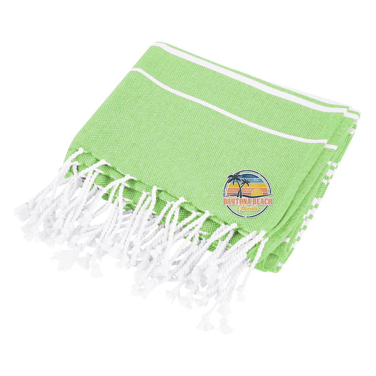 Picture of Recycled Beach Blanket With Tassel Fringe