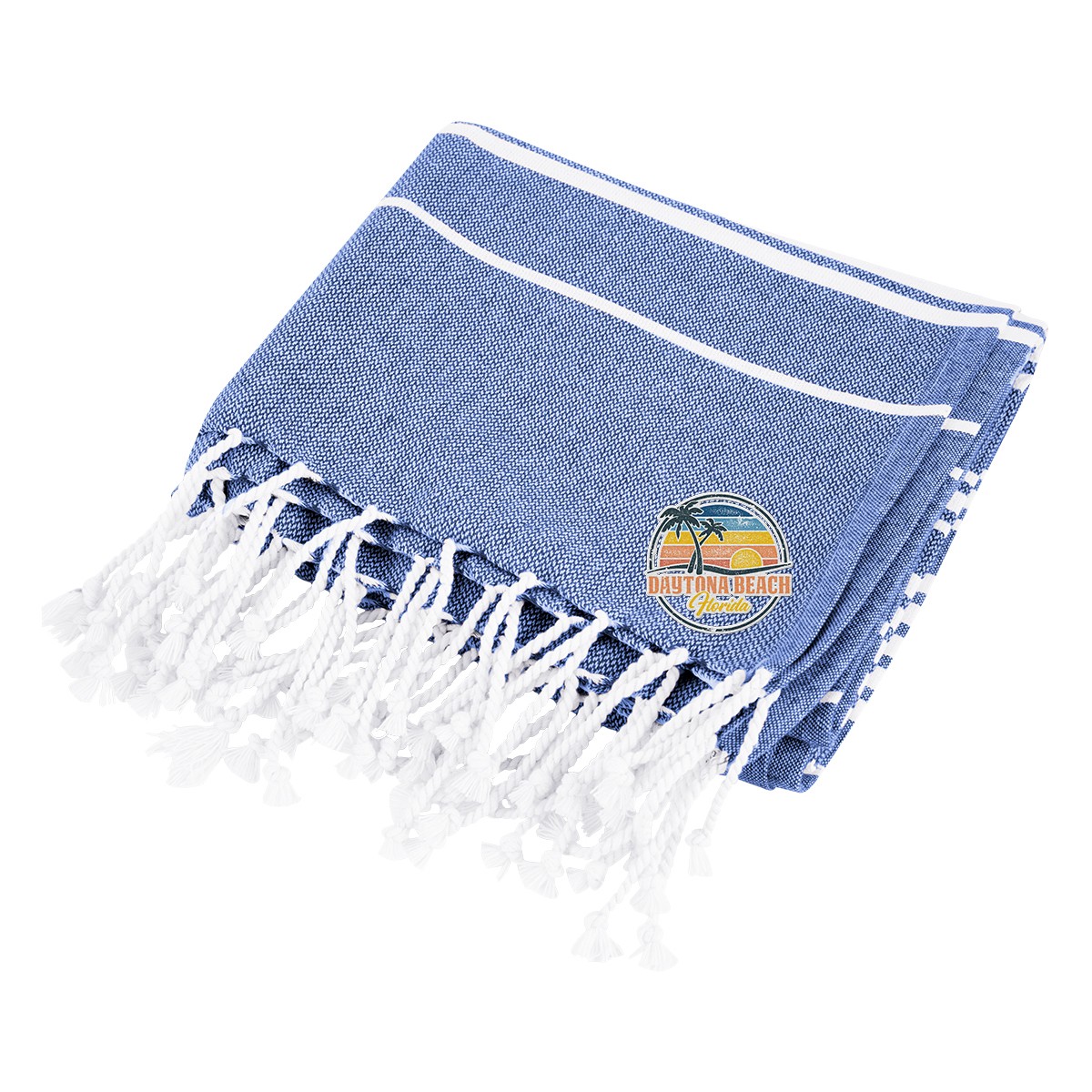 Picture of Recycled Beach Blanket With Tassel Fringe