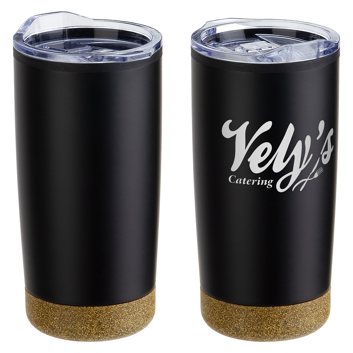 Picture of York 20 oz Stainless Steel/Polypropylene Tumbler with Cork Base